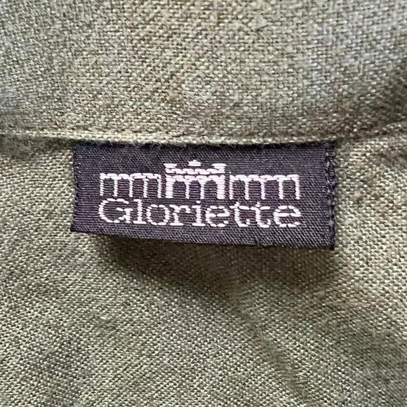 Men's Size 42 (U.S. SIZE L/16.5) Gloriette Long Sleeve Sage Green Button Down Sh - Picture 7 of 10